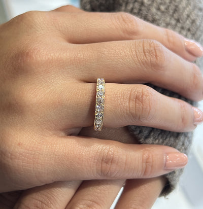 The Transformation of Platinum to Gold in a Custom Eternity Band
