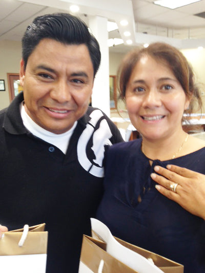 Fell in Love with the Classica. A Diamond Wedding Set, Eduardo and Karime Mendoza