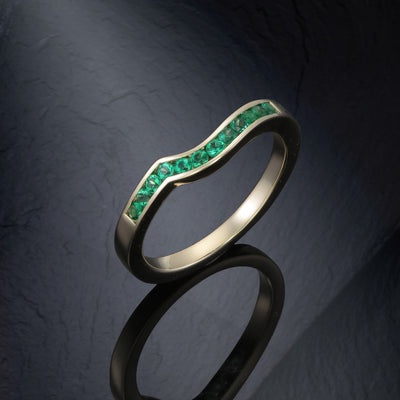 Custom Emerald Shadow Band