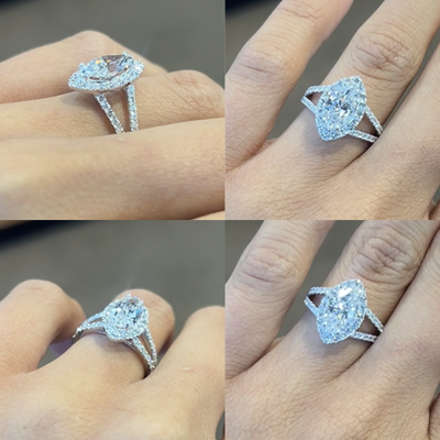 Crafting Elegance: The Journey of a Custom Marquise Ring in 14KT White Gold