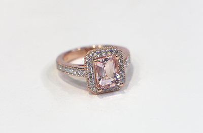 Custom Morganite Pendant Turn Into a Ring