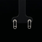 The Safety Pin Diamond Stud Earrings