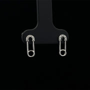 The Safety Pin Diamond Stud Earrings