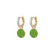 Diamond Hoops with Charms