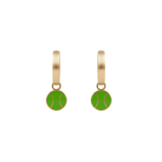 Gold Hoops with Charms