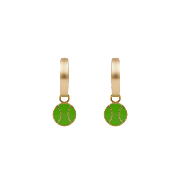 Gold Hoops with Charms