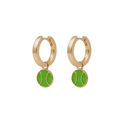 Gold Hoops with Charms