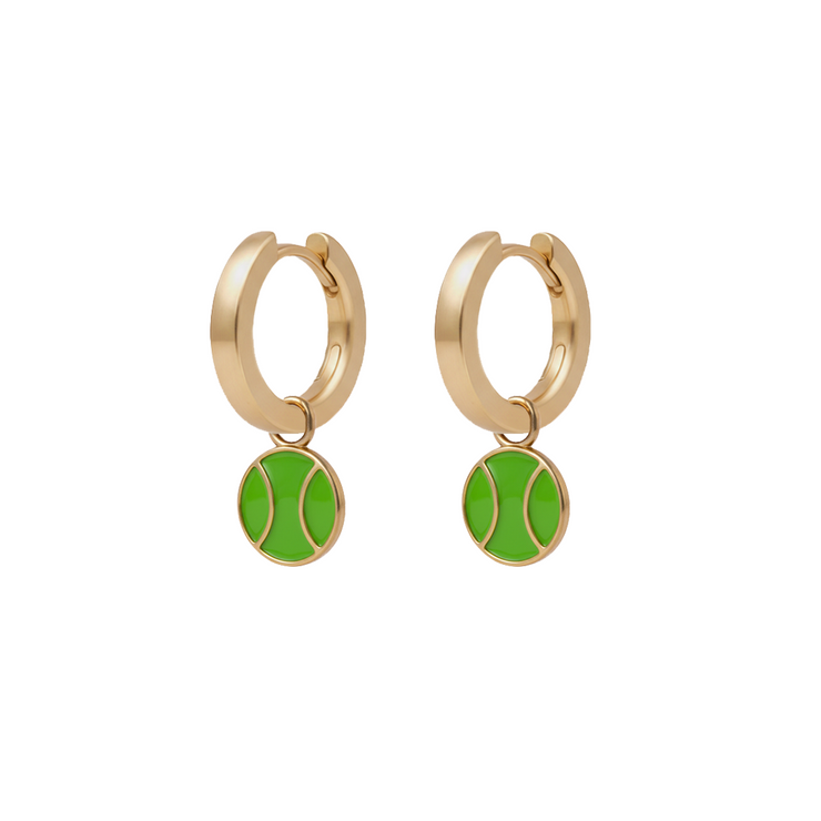 Gold Hoops with Charms