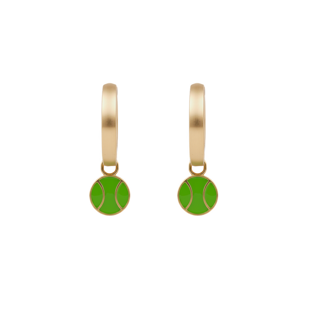Gold Hoops with Charms