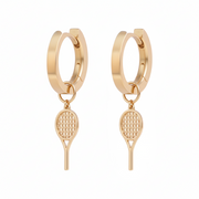 Gold Hoops with Charms