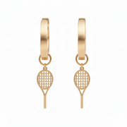 Gold Hoops with Charms