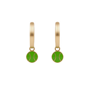 Gold Hoops with Charms