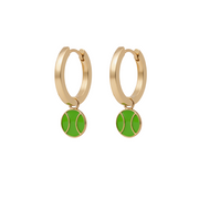 Gold Hoops with Charms