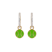 Diamond Hoops with Charms