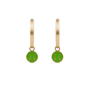Gold Hoops with Charms