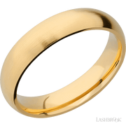 5 mm wide Domed 14K Yellow Gold band.