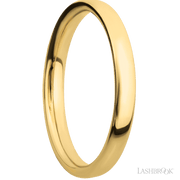 3 mm wide Ultra Comfort (our most comfortable profile) 14K Yellow Gold band.