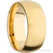 9 mm wide Domed 14K Yellow Gold band.