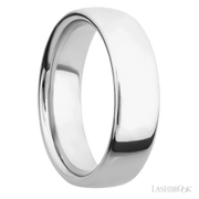 7 mm wide Ultra Comfort (our most comfortable profile) 14K White Gold band.