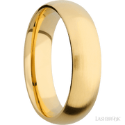 6 mm wide Domed 14K Yellow Gold band.