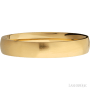 4 mm wide Domed 14K Yellow Gold band.