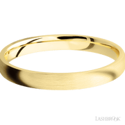 3 mm wide Domed 14K Yellow Gold band.