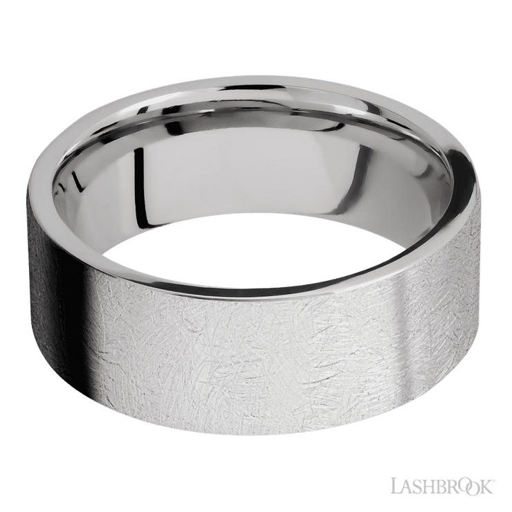 8 mm wide Flat Cobalt Chrome band.