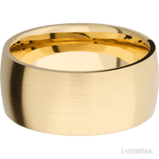 10 mm wide Domed 14K Yellow Gold band.