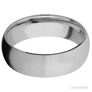 7 mm wide Domed Titanium band.