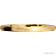 2 mm wide Domed 14K Yellow Gold band.