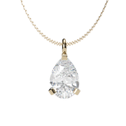 The Amiana Pear Shaped Solitaire Pendant