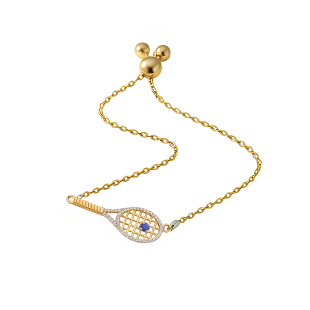Diamond Racket with Ball Bracelet