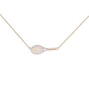Diamond Racket No Ball Necklace