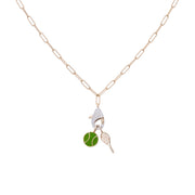 Lobster Claw Necklace with Charm
