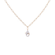 Lobster Claw Necklace with Charm