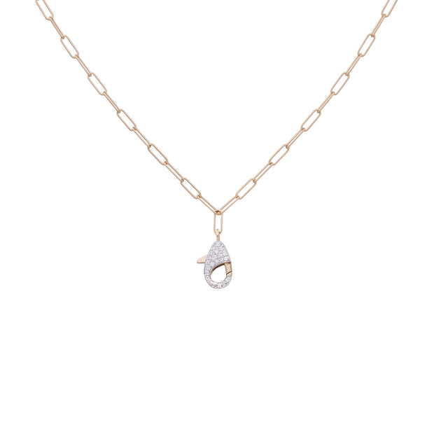 Lobster Claw Necklace with Charm