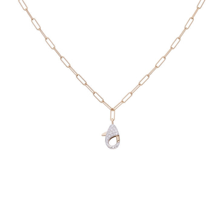 Lobster Claw Necklace with Charm