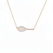 Diamond Racket No Ball Necklace
