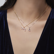 Diamond Initial Pendants