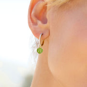 Diamond Hoops with Charms