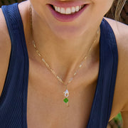 Lobster Claw Necklace with Charm