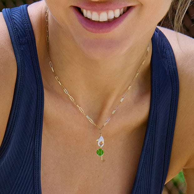 Lobster Claw Necklace with Charm