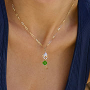Lobster Claw Necklace with Charm