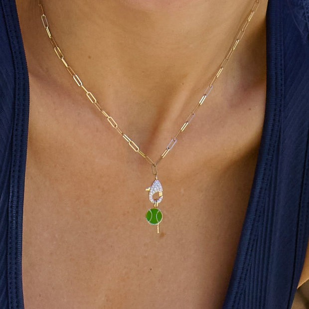 Lobster Claw Necklace with Charm