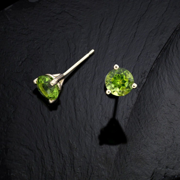 Peridot Stud Earrings