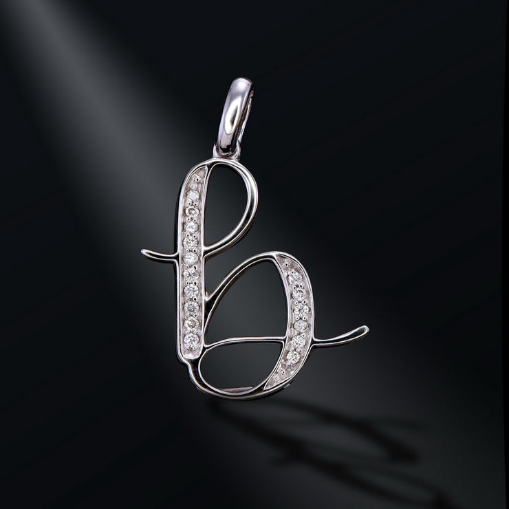 Diamond Initial Pendants