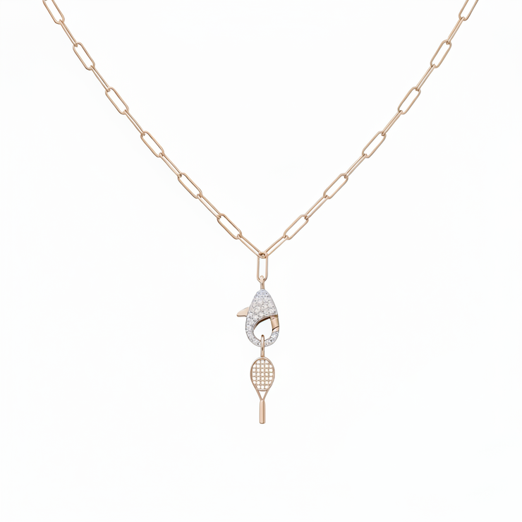 Lobster Claw Necklace with Charm