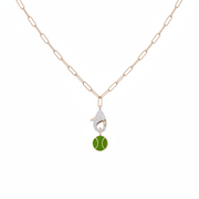 Lobster Claw Necklace with Charm