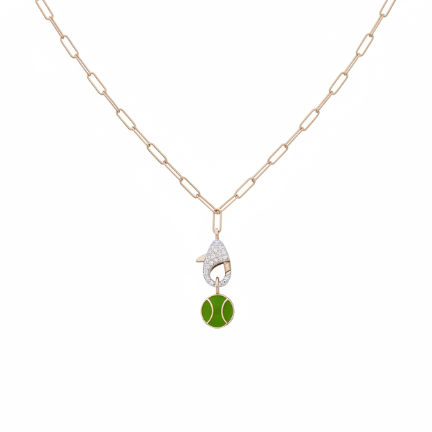 Lobster Claw Necklace with Charm