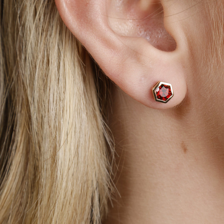 The Hexada Stud Earrings